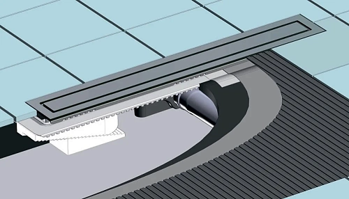 Душевой лоток BERGES TOP Stark 600, матовый хром, S-сифон D50 H60 боковой 090149 Душевой лоток BERGES TOP Stark 600, матовый хром, S-сифон D50 H60 боковой 090149