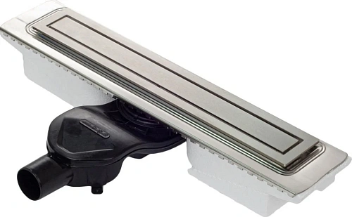 Душевой лоток BERGES TOP Stark 700, матовый хром, S-сифон D50 H60 боковой 090150 Душевой лоток BERGES TOP Stark 700, матовый хром, S-сифон D50 H60 боковой 090150