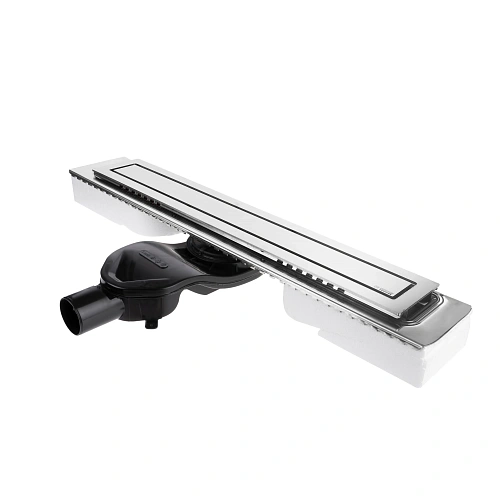 Душевой лоток BERGES TOP Stark 700, хром глянец, S-сифон D50 H60 боковой 091150 Душевой лоток BERGES TOP Stark 700, хром глянец, S-сифон D50 H60 боковой 091150