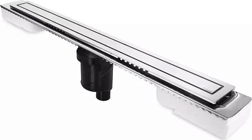 Душевой лоток BERGES TOP Stark 800, матовый хром, S-сифон D50/105 H50 вертикальный 090051 Душевой лоток BERGES TOP Stark 800, матовый хром, S-сифон D50/105 H50 вертикальный 090051