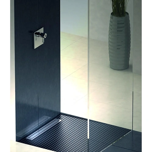 Душевой лоток BERGES TOP Stark 800, хром глянец, S-сифон D50/105 H50 вертикальный 091051 Душевой лоток BERGES TOP Stark 800, хром глянец, S-сифон D50/105 H50 вертикальный 091051