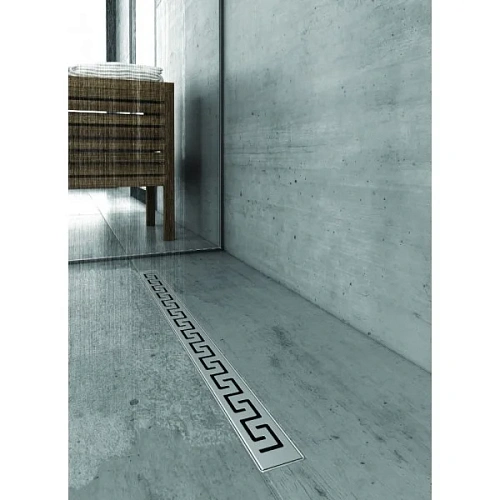 Душевой лоток BERGES В1 Antik 400, матовый хром, S-сифон D50/105 H50 вертикальный 090022 Душевой лоток BERGES В1 Antik 400, матовый хром, S-сифон D50/105 H50 вертикальный 090022