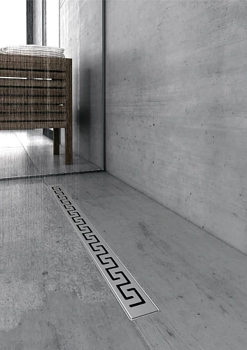 Душевой лоток BERGES В1 Antik 500, матовый хром, S-сифон D50/105 H50 вертикальный 090023 Душевой лоток BERGES В1 Antik 500, матовый хром, S-сифон D50/105 H50 вертикальный 090023