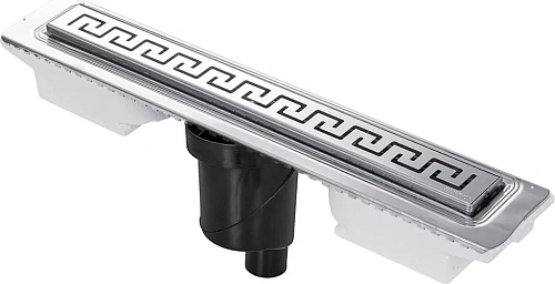 Душевой лоток BERGES В1 Antik 500, матовый хром, S-сифон D50/105 H50 вертикальный 090023 Душевой лоток BERGES В1 Antik 500, матовый хром, S-сифон D50/105 H50 вертикальный 090023