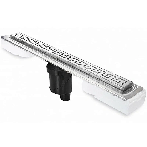 Душевой лоток BERGES В1 Antik 700, матовый хром, S-сифон D50/105 H50 вертикальный 090025 Душевой лоток BERGES В1 Antik 700, матовый хром, S-сифон D50/105 H50 вертикальный 090025