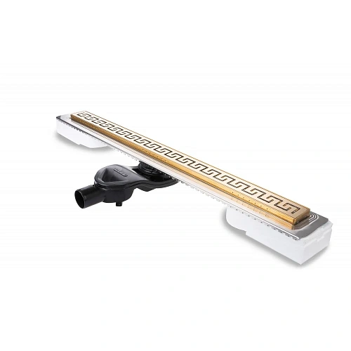 Душевой лоток BERGES В1 Antik 900, золото глянец, S-сифон D50 H60 боковой 092127 Душевой лоток BERGES В1 Antik 900, золото глянец, S-сифон D50 H60 боковой 092127