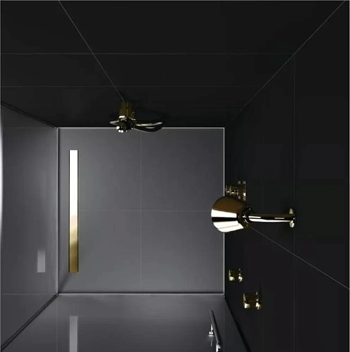 Душевой лоток BERGES В1 Keramik 500, золото глянец, S-сифон D50 H60 боковой 092116 Душевой лоток BERGES В1 Keramik 500, золото глянец, S-сифон D50 H60 боковой 092116