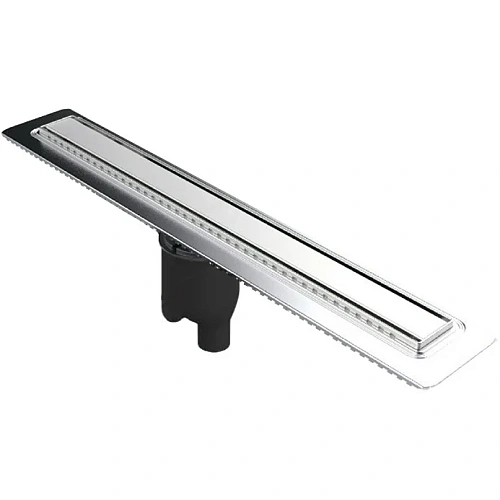 Душевой лоток BERGES В1 Keramik 600, хром глянец, S-сифон D50/105 H50 вертикальный 091017 Душевой лоток BERGES В1 Keramik 600, хром глянец, S-сифон D50/105 H50 вертикальный 091017