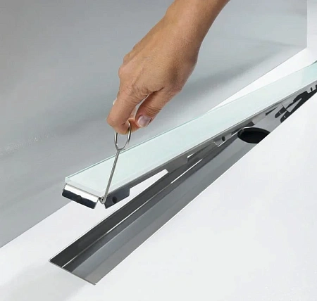 Душевой лоток Ceramalux CL6138GG/70 щелевой, нержавеющая сталь, 700 мм, оружейная сталь Душевой лоток Ceramalux CL6138GG/70 щелевой, нержавеющая сталь, 700 мм, оружейная сталь