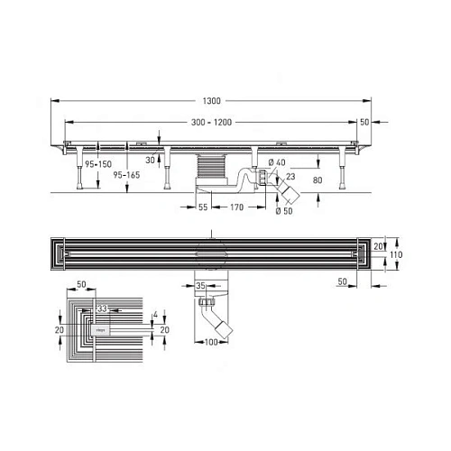 Душевой лоток Viega Advantix Vario 686277 Душевой лоток Viega Advantix Vario 686277