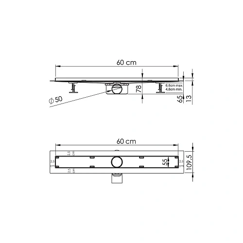 Душевой лоток Vincea Say ALMIRA JASMIN 605.60.P.PITI, 60 см, хром SAY.605.60.P.PITI Душевой лоток Vincea Say ALMIRA JASMIN 605.60.P.PITI, 60 см, хром SAY.605.60.P.PITI