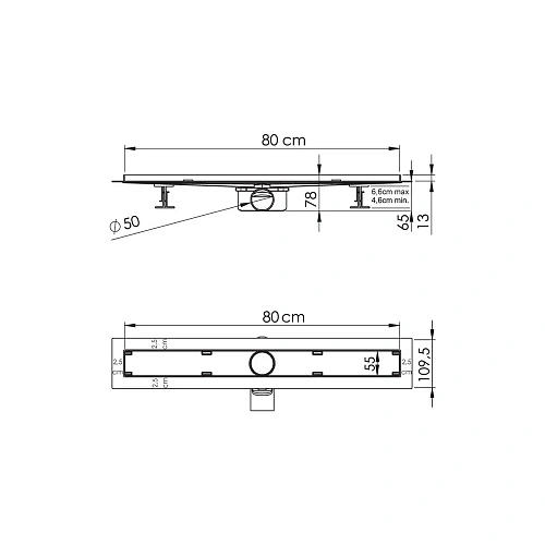 Душевой лоток Vincea Say ALMIRA JASMIN 605.80.P.DUZ, 80 см, хром SAY.605.80.P.DUZ Душевой лоток Vincea Say ALMIRA JASMIN 605.80.P.DUZ, 80 см, хром SAY.605.80.P.DUZ