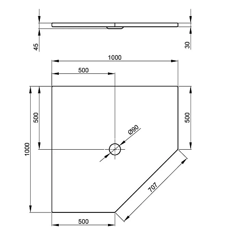 Душевой поддон 100x100 BETTE Collection 7211-000 Душевой поддон 100x100 BETTE Collection 7211-000