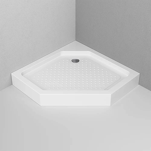 Душевой поддон AM.PM Gem W90T-405-090WT пятиугольный 90х90, с сифоном Душевой поддон AM.PM Gem W90T-405-090WT пятиугольный 90х90, с сифоном