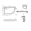 Душевой поддон AM.PM Like W83T-302L120W левосторонний, 120x80, белый акрил Душевой поддон AM.PM Like W83T-302L120W левосторонний, 120x80, белый акрил