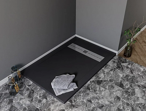 Душевой поддон Aquanet Delight 160х90 черный 00258901 Душевой поддон Aquanet Delight 160х90 черный 00258901