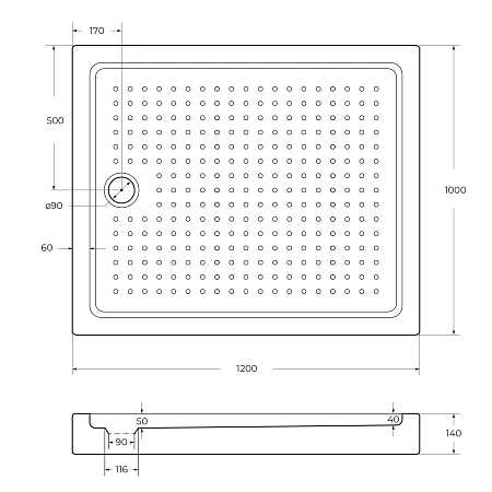 Душевой поддон CEZARES TRAY-A-AH-120/100-15-W 1200x1000 акрил, белый Душевой поддон CEZARES TRAY-A-AH-120/100-15-W 1200x1000 акрил, белый