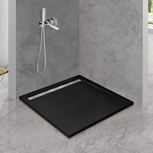 Душевой поддон CEZARES TRAY-AS-A-90-30-NERO 900x900 искусственный камень, черный матовый Душевой поддон CEZARES TRAY-AS-A-90-30-NERO 900x900 искусственный камень, черный матовый