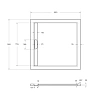 Душевой поддон CEZARES TRAY-AS-A-90-30-NERO 900x900 искусственный камень, черный матовый Душевой поддон CEZARES TRAY-AS-A-90-30-NERO 900x900 искусственный камень, черный матовый