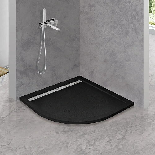 Душевой поддон CEZARES TRAY-AS-R-90-30-NERO 900x900 искусственный камень, черный матовый Душевой поддон CEZARES TRAY-AS-R-90-30-NERO 900x900 искусственный камень, черный матовый