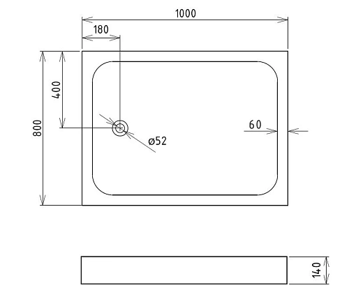 Душевой поддон Gemy ST15T 100x80 пятиугольный, акриловый Душевой поддон Gemy ST15T 100x80 пятиугольный, акриловый