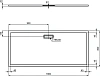 Душевой поддон Ideal Standard T4473V1 ULTRAFLAT NEW 180x80x2,5 см