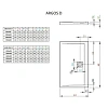 Душевой поддон Radaway Agros D 4AD914-01 90x140 Душевой поддон Radaway Agros D 4AD914-01 90x140