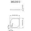 Душевой поддон Radaway Delos C1000 SDC1010-01 100x100 Душевой поддон Radaway Delos C1000 SDC1010-01 100x100