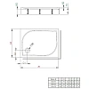 Душевой поддон Radaway Delos D1000 4D17515-03L 100x75 с панелью L Душевой поддон Radaway Delos D1000 4D17515-03L 100x75 с панелью L