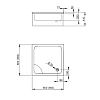 Душевой поддон Radaway Naxos C900 SNC9941-28 90x90 Душевой поддон Radaway Naxos C900 SNC9941-28 90x90