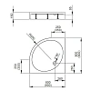 Душевой поддон Radaway Patmos A900 Compact 4S99155-05 90x90 Душевой поддон Radaway Patmos A900 Compact 4S99155-05 90x90
