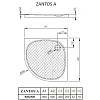 Душевой поддон Radaway Zantos A M3ZNA9090-06 90x90 Душевой поддон Radaway Zantos A M3ZNA9090-06 90x90