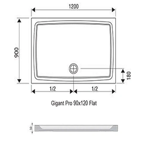 Душевой поддон Ravak Gigant Pro Flat 120x90 XA03G711010 Душевой поддон Ravak Gigant Pro Flat 120x90 XA03G711010