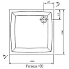 Душевой поддон Ravak Perseus 100 EX A02AA01310 Душевой поддон Ravak Perseus 100 EX A02AA01310