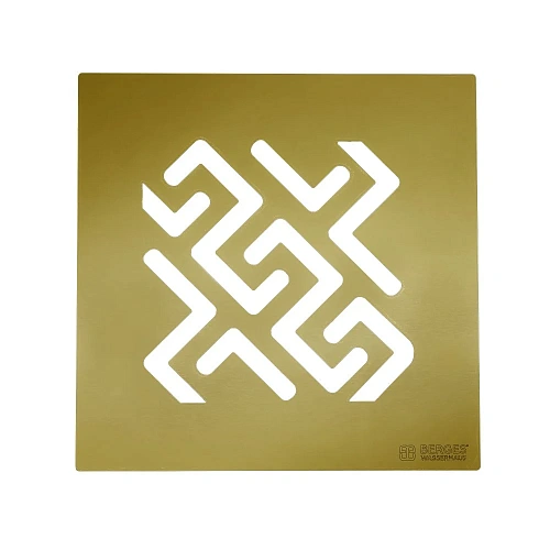 Душевой трап BERGES PLATZ Antik 100х100, бронза, S-сифон D50 H60 боковой 094160 Душевой трап BERGES PLATZ Antik 100х100, бронза, S-сифон D50 H60 боковой 094160