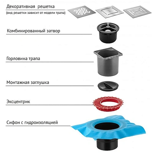 Душевой трап BERGES ZENTRUM Uno 150х150, матовый хром, выпуск D50/75/110 H74 вертикальный 090472 Душевой трап BERGES ZENTRUM Uno 150х150, матовый хром, выпуск D50/75/110 H74 вертикальный 090472