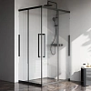 Душевой уголок AM.PM Func W84G-403-12090-BТ Slide 120х90, черный, стекло прозрачное Душевой уголок AM.PM Func W84G-403-12090-BТ Slide 120х90, черный, стекло прозрачное