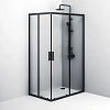 Душевой уголок AM.PM Gem S W93G-404-120280-BT S Twin Slide 120x80, профиль черный матовый, стекло прозрачное Душевой уголок AM.PM Gem S W93G-404-120280-BT S Twin Slide 120x80, профиль черный матовый, стекло прозрачное
