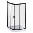 Душевой уголок AM.PM Gem W90G-401-100BT четверть круга 100x100 стекло прозрачное, профиль черный матовый Душевой уголок AM.PM Gem W90G-401-100BT четверть круга 100x100 стекло прозрачное, профиль черный матовый