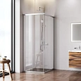 Душевой уголок AM.PM Gem W90G-403-100280-MT раздвижные двери 100x80 профиль хром матовый, стекло прозрачное Душевой уголок AM.PM Gem W90G-403-100280-MT раздвижные двери 100x80 профиль хром матовый, стекло прозрачное