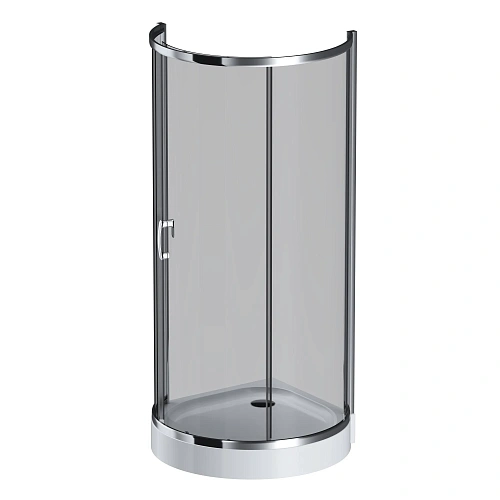 Душевой уголок AM.PM Like W83G-333-095CG Round 95x95, стекло тонированное, профиль хром Душевой уголок AM.PM Like W83G-333-095CG Round 95x95, стекло тонированное, профиль хром