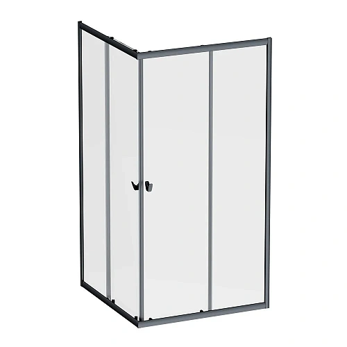 Душевой уголок AM.PM Sunny W87G-403-100100-BT 100x100 черный, стекло прозрачное Душевой уголок AM.PM Sunny W87G-403-100100-BT 100x100 черный, стекло прозрачное