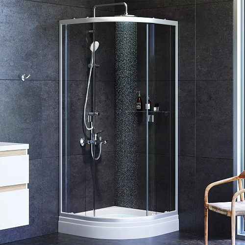 Душевой уголок AM.PM X-Joy Twin Slide W88G-205-080MT 80x80 без поддона, профиль матовый хром, стекло Душевой уголок AM.PM X-Joy Twin Slide W88G-205-080MT 80x80 без поддона, профиль матовый хром, стекло