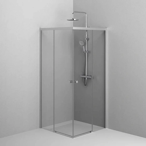 Душевой уголок AM.PM X-Joy W94G-403-9090-МТ Slide 90х90, хром матовый, стекло прозрачное Душевой уголок AM.PM X-Joy W94G-403-9090-МТ Slide 90х90, хром матовый, стекло прозрачное