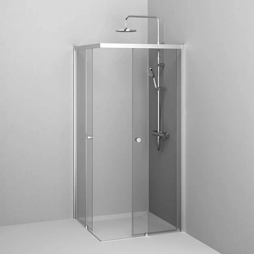 Душевой уголок AM.PM X-Joy W94G-403-9090-МТ Slide 90х90, хром матовый, стекло прозрачное Душевой уголок AM.PM X-Joy W94G-403-9090-МТ Slide 90х90, хром матовый, стекло прозрачное