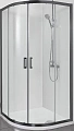 Душевой уголок Aquatek 1/4 круга, двери раздвижные 900x900x2000, профиль черный, стекло прозрачное A AQ ARI RO 09020BL Душевой уголок Aquatek 1/4 круга, двери раздвижные 900x900x2000, профиль черный, стекло прозрачное A AQ ARI RO 09020BL