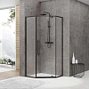 Душевой уголок Black&amp;White S875 Black (900х900х1950) 8759090
