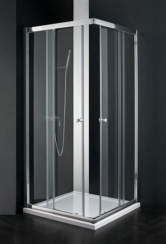 Душевой уголок CEZARES ANIMA-W-A-2-90-C-Cr-IV 90x90см стекло прозрачное, профиль хром Душевой уголок CEZARES ANIMA-W-A-2-90-C-Cr-IV 90x90см стекло прозрачное, профиль хром