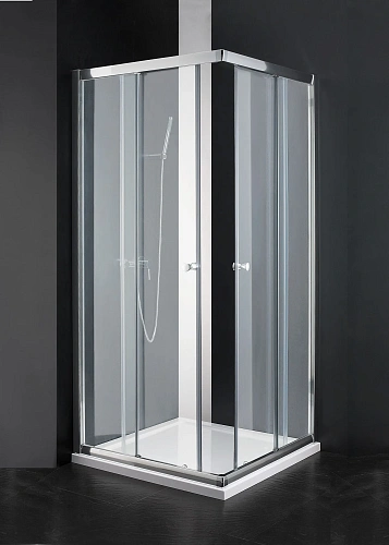 Душевой уголок CEZARES ANIMA-W-A-2-90-P-Cr 90x90см стекло рифленое, профиль хром Душевой уголок CEZARES ANIMA-W-A-2-90-P-Cr 90x90см стекло рифленое, профиль хром