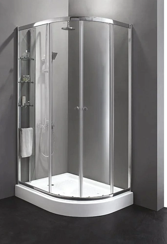 Душевой уголок CEZARES ANIMA-W-RH-2-120/100-C-Cr-R 120x100см стекло прозрачное, профиль хром Душевой уголок CEZARES ANIMA-W-RH-2-120/100-C-Cr-R 120x100см стекло прозрачное, профиль хром